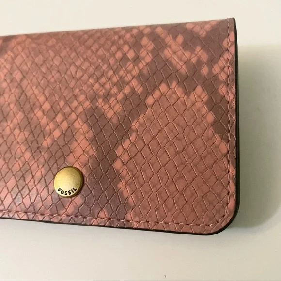 Fossil Snake Print Pattern Small Wallet - Picture 3 of 16